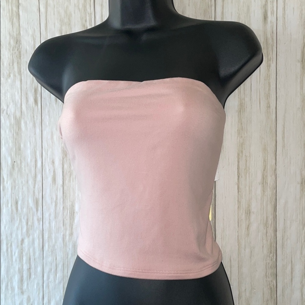 💕Riley & James Pink Strapless Tube Top